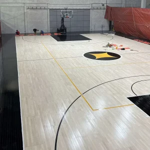 LHDT Interlocking Basketball Court Maple Wood Flooring Hardwood Sports Wood Floor Basketball Floor