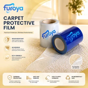 LLDPE Soft Greaseproof Carpet Protection Film for Flooring Preservation During Equipment Installation