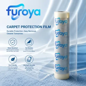 LLDPE Soft High-Gloss Carpet Protection Film 300m for Contractors Builders and Commercial Flooring