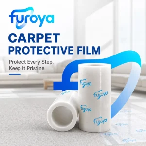 LLDPE Soft Self-Adhesive Carpet Protective Film Rolls
