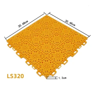 Multi-Purpose Commercial PP Interlocking Flooring Tiles, Anti-Slip, for Gym, School, Playground, and Badminton Court