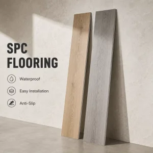 LVP Vinyl Plank SPC Wood Look Fireproof Wear Layer IXPE Underlay Matte Finish Factory Commercial Supply