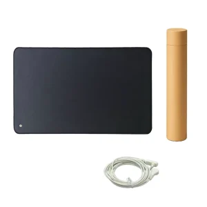 Lamb-Grain PU Leather Conductive Anti-Static Grounding Mat for Desk Floor or Office Use