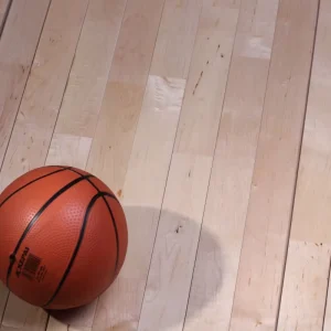Laminate Flooring For Basketball Court Indoor Sport Surface Affordable Option With LVL Larch Batten And Cushion