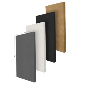 Large Fabric Wrapped Acoustic Panels High Density Sound Absorbing Wall Panels Fireproof Decorative
