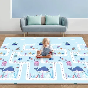 Large Foldable Waterproof Soft Foam Baby Play Mat for Crawling