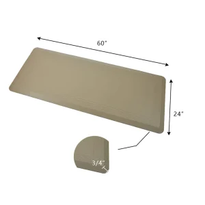 Large Size Soft Cushioned Washable Modern PU Anti-Fatigue Floor Mats for Industrial Office Kitchen Work