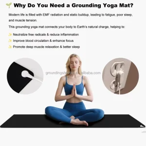 Large Universal Grounding Therapy Mat for Bed and Exercise
