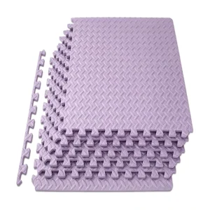 Lavender Purple Home Workout EVA Gym Mat Premium Soft Custom Color Custom Size Puzzle Mats Interlocking Gym Flooring