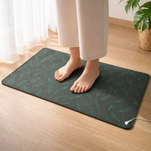Leaf Pattern Grounding Mat Anti-Static Earthing Mat Conductive PU for Durable Home Office, OEM Support