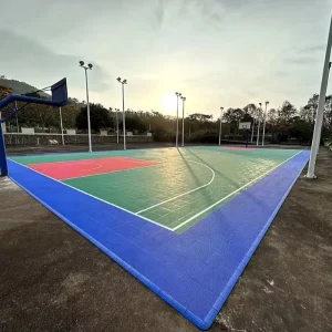 League Practice Basketball Flooring Interlocking PP Surface for Indoor Club Facilities