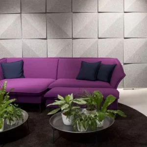 Lightweight 3D Molded Polyester Fiber Acoustic Wall Panels Sound Absorbing Noise Reduction Decor Panels for Studio Room