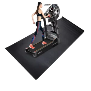 Lijiujia Anti slip Exercise Treadmill Mat Fitness Sports Floor Mat Durable Shockproof PVC Mat for Equipment