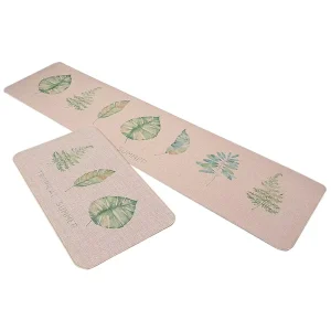 Linen Kitchen Mats for Floor Kitchen Mat Set of 2 Anti Fatigue Kitchen Floor Mats