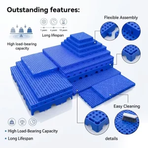 Livestock Farm Plastic Slat Floor With Holes Manure Collection Drying Board Moisture Proof