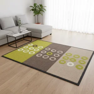 Living Room Floor Mat Anti-slip Cushioned Cut Pile Washable Tufted Custom Design OEM/ODM Home & Hotel Use