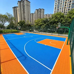 Load-Bearing Decorative Interlocking Sports Flooring for School Playgrounds