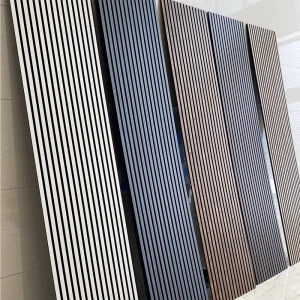 Low MOQ Wood Slat Acoustic Panels Fast Delivery Sound Absorbing Wall Board Small Home Renovation Project