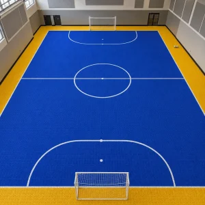 Low Maintenance Futsal Court Floor Replaceable PP Tiles for Clubs University Gyms and Commercial Sports Venues