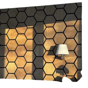 Luxury 3D Acoustic Panels Metallic Glossy Finishes for High End Spaces
