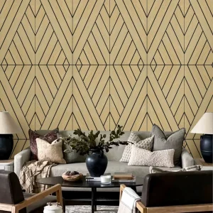 Luxury 60cmx60 Wood Wall Acoustic Panel 100 Piece Pack for Bedroom Interior Decor Graphic Design Solution Available