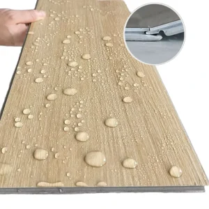 Luxury Vinyl Plank Flooring 4mm SPC Rigid Core Waterproof Click Lock Wood Grain Indoor