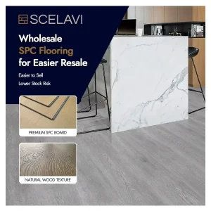 Luxury Vinyl SPC Flooring Waterproof Scratch Resistant Click Lock Indoor Use for Hospital Gym Applications