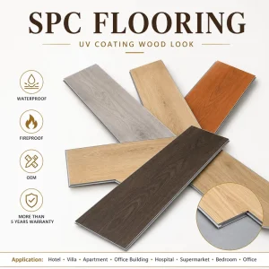 Lvp Flooring SPC Waterproof Vinyl Tile Herringbone Design Durable Surface School Hospital Bulk Factory Price Installer Supply