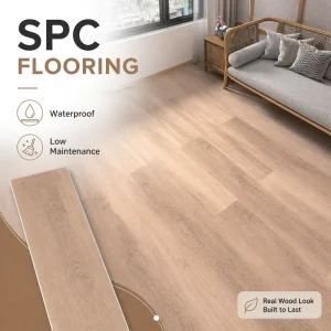 Lvp Flooring Vinyl Plank SPC Rigid Core Flooring Click Lock 5mm 6mm Wood Grain Vinyl Plank for Project Use