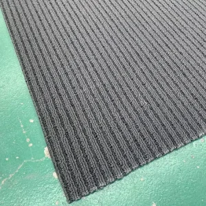 M4000 Modern Commercial Striped Woven Polyester Water-Absorbent Carpet High-Traffic Area PVC Backed Non-Slip Entry Mat for Home