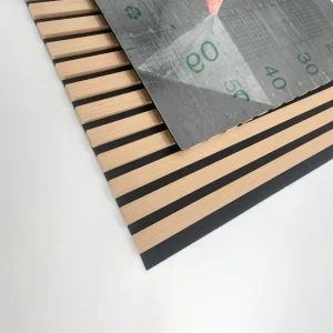 MDF Acoustic Wall Panel 12mm Eco Friendly Natural Wood Self Adhesive 3D Wall Panel Soundproof Interior Decoration