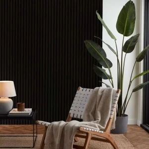 MDF Slat Wood Wall Panel Interior Acoustic Wood Panel with Slatted Design Project Solution Capability