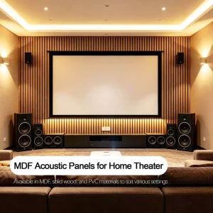 MDF Soundproof Acoustic Panel for Music Studio Fireproof Polyester 3D Model Acoustic Wall Panels for Office Home Theater Room