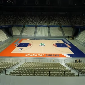MERRY PRO High Density Maple Solid Wood Structure Fireproof Waterproof Indoor FIBA Level 1 Certified Portable Sports Flooring