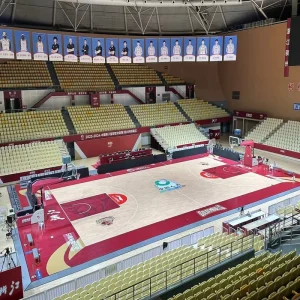 MERRY PRO Portable Indoor Sports Wood Flooring Eco Friendly Fire Resistant Durable Engineered Maple Quick Install Badminton