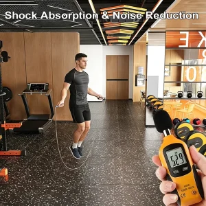 MMA Thick Protective Rubber Gym Mats Impact Resistant Rubber Flooring for Gymnasium and Workout Room