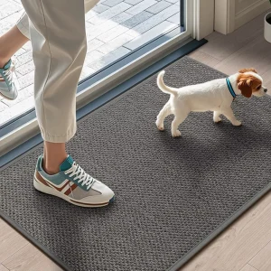 Machine Made Polyester Door Mat Non Slip Washable Runner Rug Cushioned Anti Fatigue Step Floor Mat