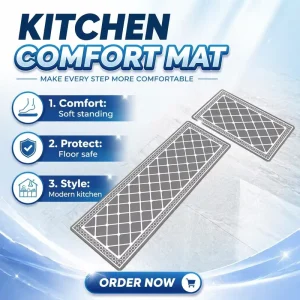 Machine Washable Rubber Non-Slip Stain Resistant Printed Vintage Chic Kitchen & Entrance Door Floor Mat Long Strip Home Carpet