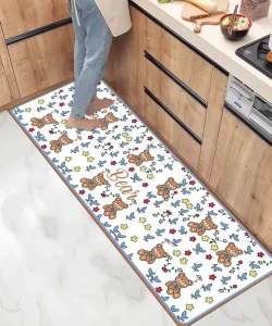Manufacture 3D Print Washable Kitchen Mat Non-Slip Door Mat Waterproof Floor Mat Long Carpet Rug