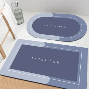 Manufacturer Bathroom Diatomite Quick Dry Non Slip Antibacterial Absorbent Shower Mat