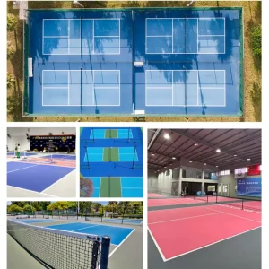 Manufacturer Custom Anti Slip PVC Vinyl Sports Floor for Indoor Pickleball Basketball Court Flooring