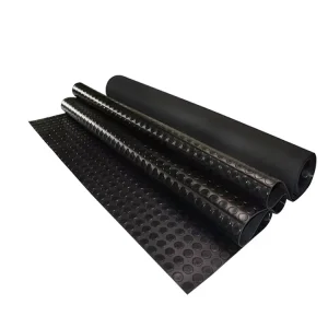 Manufacturer Custom Rubber Garage Floor Mat Round Dot Non Slip Coin Rubber Matting Roll