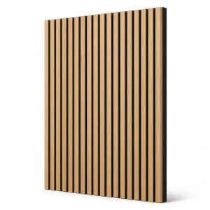 Manufacturer Custom Size Color Wood Slat Acoustic Wall Panel MDF Back Sound Absorbing Wall OEM ODM CE