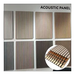 Manufacturer Customize Mdf Wood Slats Acoustic Wall Ceiling Panels Akupanel