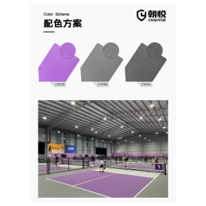 Manufacturer Professional Pvc Pickleball Court Mat Indoor Gymnasium Heavy Duty Surface Wear Resistant