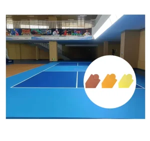 Manufacturer Professional Pvc Pickleball Court Mat Indoor Gymnasium Heavy Duty Surface Wear Resistant