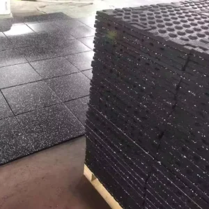 Manufacturer Rubber Floor Mats Gym Flooring Tiles for Weight Room and Garden Shock Absorbent Waterproof Eco-Friendly