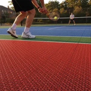 Manufacturer Supply Tennis Court Tile System for New Sports Facilities Resort Projects and Venue Modernization