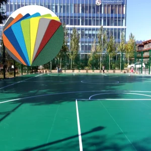 Manufacturers Direct Supply Waterproof Textured Outdoor PVC Vinyl Flooring for Basketball Courts