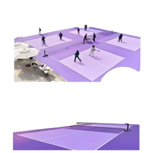 Many Colors Waterproof and Moisture proof PVC Mat for Pickleball Flooring Roll Portable Court Mat Gym